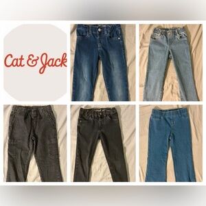 Cat & Jack Toddler Jeans Lot – Size 5T – 5 Pairs – Great Condition